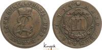 Hessen-Darmstadt Cu 3 Pfennig Ernst Ludwig 1678-1739. -
