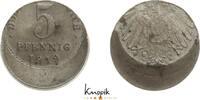 Erster Weltkrieg und Inflation 5 Pfennig 1919 D stark dezentriert, präge... 334.69 元 含税 ＋  66.94 元 运费
