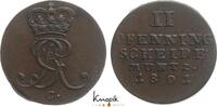 Braunschweig-Calenberg-Hannover, ab 1692 Kftm. Han Cu 2 Pfennig Georg III. 1760-1820. -