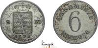Sachsen-Meiningen 6 Kreuzer Bernhard Erich Freund 1803-1866. -