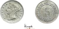 Straits Settlements 5 Cent Victoria 1837-1901. -