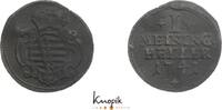 Sachsen-Meiningen Cu Heller Carl Friedrich 1729-1743. -