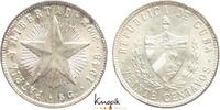 Kuba 20 Centavos Erste Republik 1902-1962. -