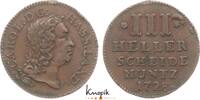 Hessen-Kassel 3 Heller Karl 1670-1730. -