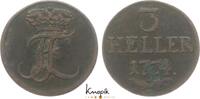 Hessen-Kassel 3 Heller Friedrich II. 1760-1785. -