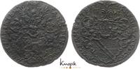 Sachsen-Albertinische Linie Cu Zwitter Rechenpfennig Christian II. und seine Brüder unter Vormundschaft 1591-1601. -