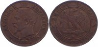Frankreich Cu 2 Centime Napoleon III. 1852-1870. -