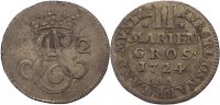 Osnabrück, Bistum 2 Mariengroschen Ernst August II. von York 1716-1728. -