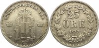 Schweden 25 Öre 1 Oskar II. 1872-1907. -