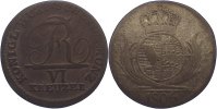Württemberg 6 Kreuzer Friedrich I. 1806-1816. -