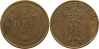 SWEDEN 2 ÖRE 1907 Oscar II. (1872-1907) SS 41.84 元  ＋  58.49 元 运费