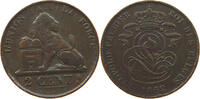 BELGIUM 2 CENTIMES Leopold I. (1831-1865) -