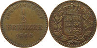 WÜRTTEMBERG 1/2 KREUZER Karl (1864-1891) -
