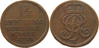 BRAUNSCHWEIG CALENBERG HANNOVER 1 1/2 PFENNIG Georg II. 1727-1760 -