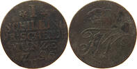 BRANDENBURG PREUSSEN SCHILLING 1796 Friedrich Wilhelm II. 1786-1797 S 125.51 元  ＋  58.49 元 运费