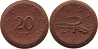 Sachsen 20 Pfennig Porzellan -