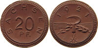 Sachsen 20 Pfennig Porzellan -