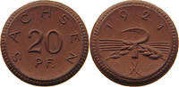Sachsen 20 Pfennig Porzellan -