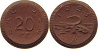 Sachsen 20 Pfennig Porzellan -