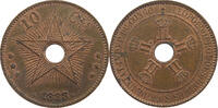 BELGIAN CONGO 10 CENTIMES Leopold II. 1865-1909 -