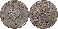 SACHSEN GOTHA ALTENBURG 1/48 TALER Friedrich III. 1732-1772. -