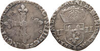 FRANCE 1/4 ECU Henri III (1574-1589) -