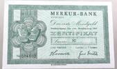 BRD ZERTIFIKAT MERKUR BANK ZERTIFIKAT 1969 MONDLANDUNG -