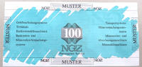 BRD BANKNOTE 100 MUSTER BANKNOTE 100 -