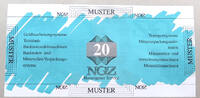 BRD BANKNOTE 20 MUSTER BANKNOTE 20 -