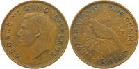 NEW ZEALAND PENNY 1941 George VI. (1936-1952) SS 33.47 元  ＋  58.49 元 运费