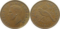 NEW ZEALAND PENNY 1947 George VI. (1936-1952) SS 33.47 元  ＋  58.49 元 运费