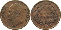 SARAWAK 1/2 CENT James Brooke Rajah 1841-1868 -