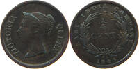 STRAITS SETTLEMENTS 1/4 CENT Victoria 1837-1901 -