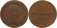 HAUS HABSBURG 1/4 KREUZER 1783 F JOSEPH II. (1765-1790) S 100.41 元  ＋  58.49 元 运费