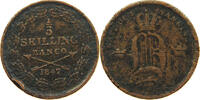 SWEDEN 1/3 SKILLING 1847 Oscar II. (1872-1907) S 41.84 元  ＋  58.49 元 运费