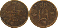 SWEDEN 1/3 SKILLING Oscar II. (1872-1907) -