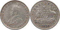 AUSTRALIA THREEPENCE 3 PENCE George V. (1910-1936) -