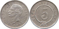 SARAWAK 5 CENTS Charles V. Brooke 1917-1946 -