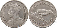 NEW ZEALAND SIXPENCE George V. (1910-1936) -
