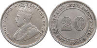 STRAITS SETTLEMENTS 20 CENTS George V. (1910-1936) -