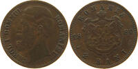 ROMANIA 2 BANI Carol I. 1866-1914 -