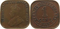 STRAITS SETTLEMENTS CENT George V. (1910-1936) -