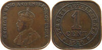 STRAITS SETTLEMENTS CENT George V. (1910-1936) -