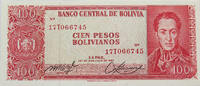 BOLIVA 100 PESOS -
