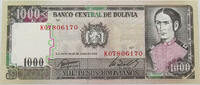 BOLIVA 1000 PESOS -