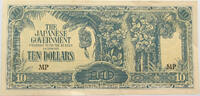 MALAYA JAPANESE GOVERNMENT 10 DOLLARS -