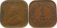 STRAITS SETTLEMENTS CENT George V. (1910-1936) -