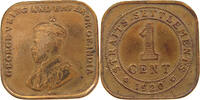 STRAITS SETTLEMENTS CENT George V. (1910-1936) -
