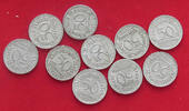 WEIMARER REPUBLIK 50 PFENNIG COLLECTION LOT GERMANY WEIMAR 50 PFENNIG 1919 AL 10PC 18G -