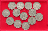 GREAT BRITAIN 2 SHILLINGS COLLECTION LOT GREAT BRITAIN 2 SHILLINGS 13PC 146G -